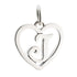 CP3074 Letter J Heart Charm - Selah925.com