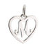 CP3074 Letter M Heart Charm - Selah925.com