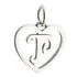 CP3074 Letter P Heart Charm - Selah925.com