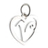 CP3074 Letter V Heart Charm - Selah925.com