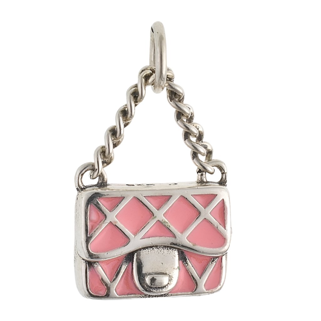 CP3076 Pink Purse Charm - Selah925.com