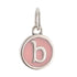 CP3080 B Pink Circle Letter Charm - Selah925.com