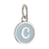 CP3080 C Baby Blue Circle Letter Charm - Selah925.com