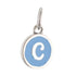 CP3080 C Blue Circle Letter Charm - Selah925.com