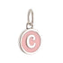 CP3080 C Pink Circle Letter Charm - Selah925.com