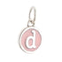 CP3080 D Pink Circle Letter Charm - Selah925.com