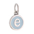 CP3080 E Baby Blue Circle Letter Charm - Selah925.com