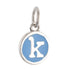 CP3080 K Blue Circle Letter Charm - Selah925.com