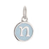 CP3080 N Baby Blue Circle Letter Charm - Selah925.com