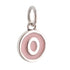 CP3080 O Pink Circle Letter Charm - Selah925.com