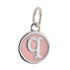 CP3080 Q Pink Circle Letter Charm - Selah925.com