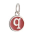 CP3080 Q Red Circle Letter Charm - Selah925.com