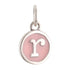 CP3080 R Pink Circle Letter Charm - Selah925.com