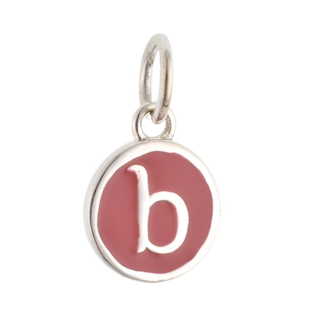 CP3080 Red Circle Letter B Charm - Selah925.com