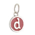 CP3080 Red Circle Letter D Charm - Selah925.com