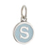 CP3080 S Baby Blue Circle Letter Charm - Selah925.com