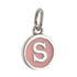 CP3080 S Pink Circle Letter Charm - Selah925.com