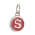 CP3080 S Red Circle Letter Charm - Selah925.com