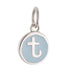 CP3080 T Baby Blue Circle Letter Charm - Selah925.com