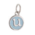 CP3080 U Baby Blue Circle Letter Charm - Selah925.com