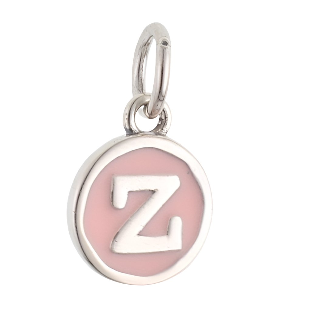 CP3080 Z Pink Circle Letter Charm - Selah925.com