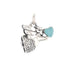 CP3091 Mini Turquise Angel Charm - Selah925.com