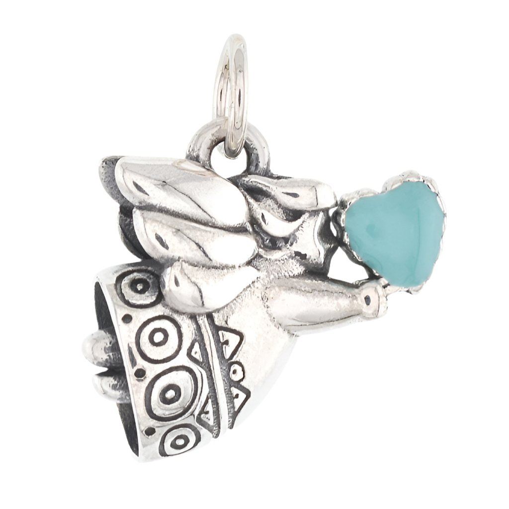 CP3092 Turquise Angel Charm - Selah925.com