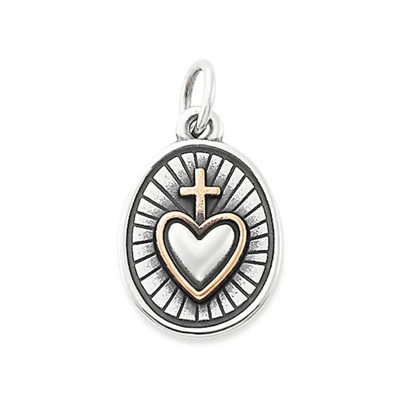 CP4006 Heart &amp; Cross Pendant - Selah 925