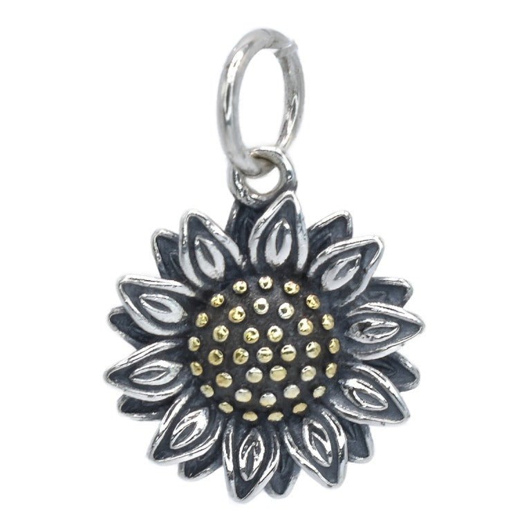 CP4007 Gold Sunflower Charm - www.Selah925.com