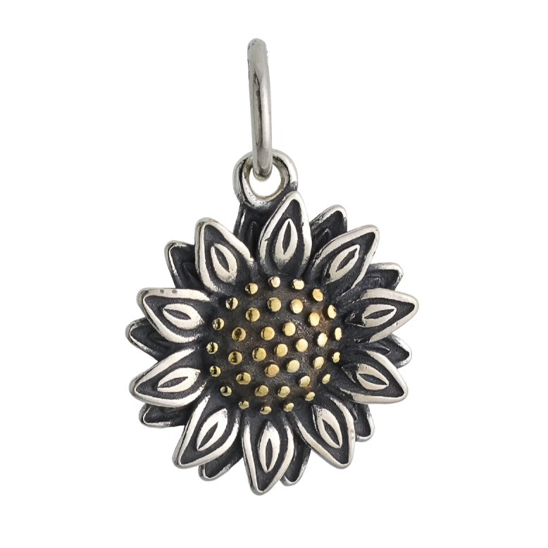 CP4007 Gold Sunflower Charm - www.Selah925.com