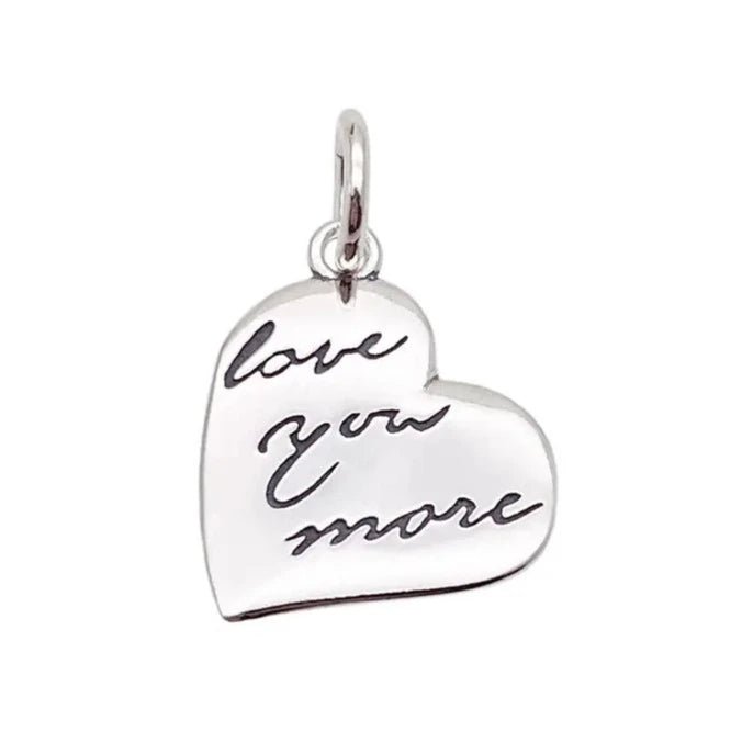 CP4020 Love You More Heart Charm - Selah 925