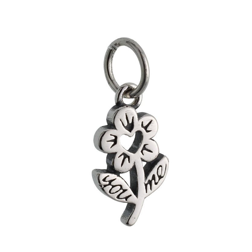 CP4065 You &amp; Me Flower Charm - Selah925.com