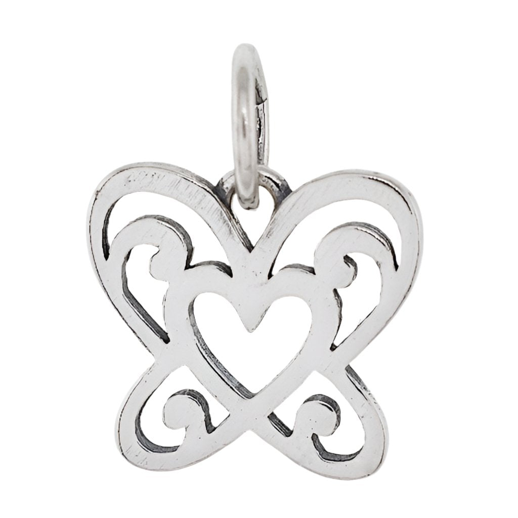 CP4080 Heart Butterfly Charm - Selah925.com