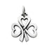 CP5006 Heart Clover Charm - Selah925.com