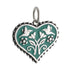 CP5060 Green Heart Charm - Selah925.com