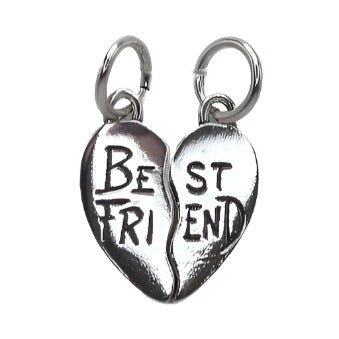 CP5065 Best Friend Heart Puzzle Charm - Selah925.com