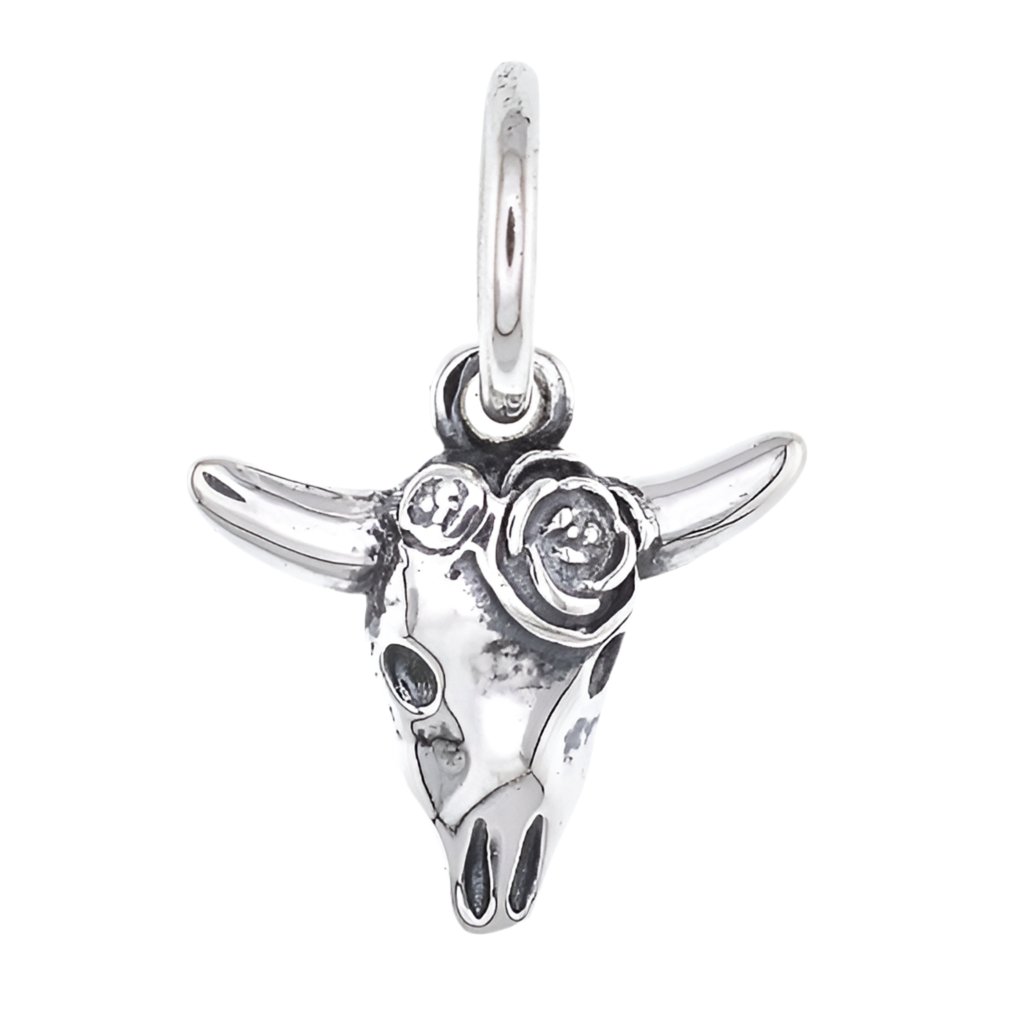 CP5097 Goat Face Skeleton Charm - Selah925.com