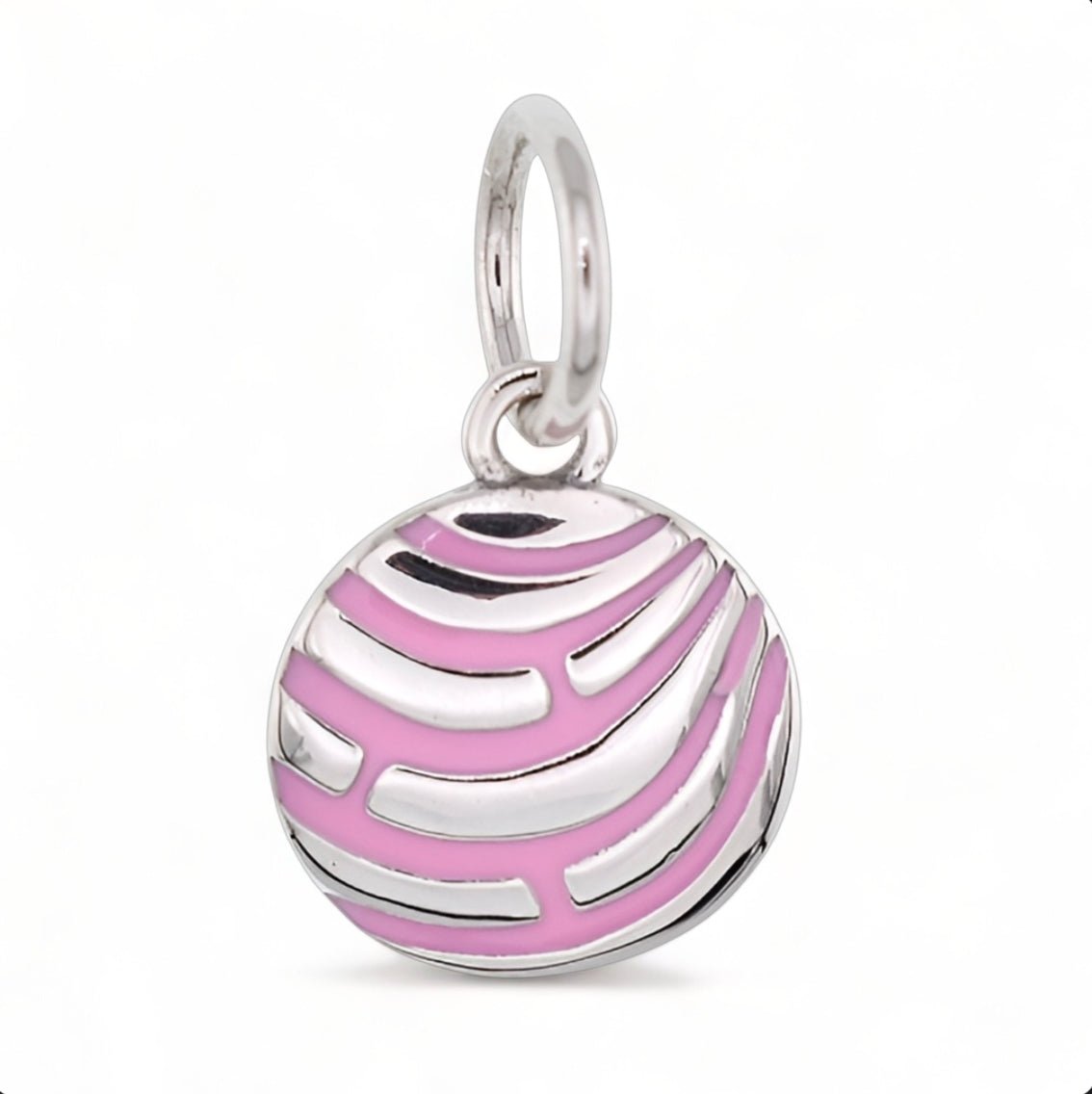 CP5099 Pink Concha Charm - Selah925.com