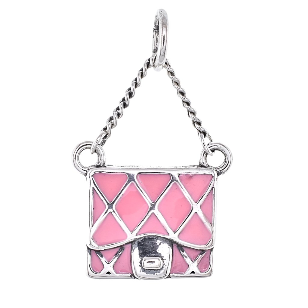 CP5121 Pink Purse Charm - Selah925.com