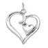 CP5126 25mm Silver Heart Charm - Selah925.com