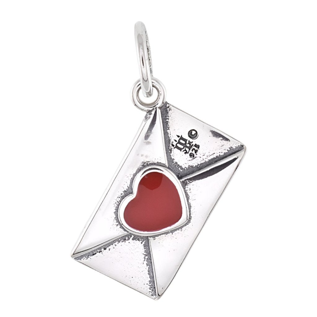 CP5135 Red Heart Envelop Charm - Selah925.com