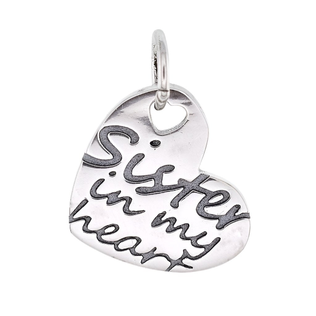 CP5155 Sister In My Heart Charm - Selah925.com