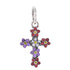 CP5183 Flower Cross Charm - Selah925.com