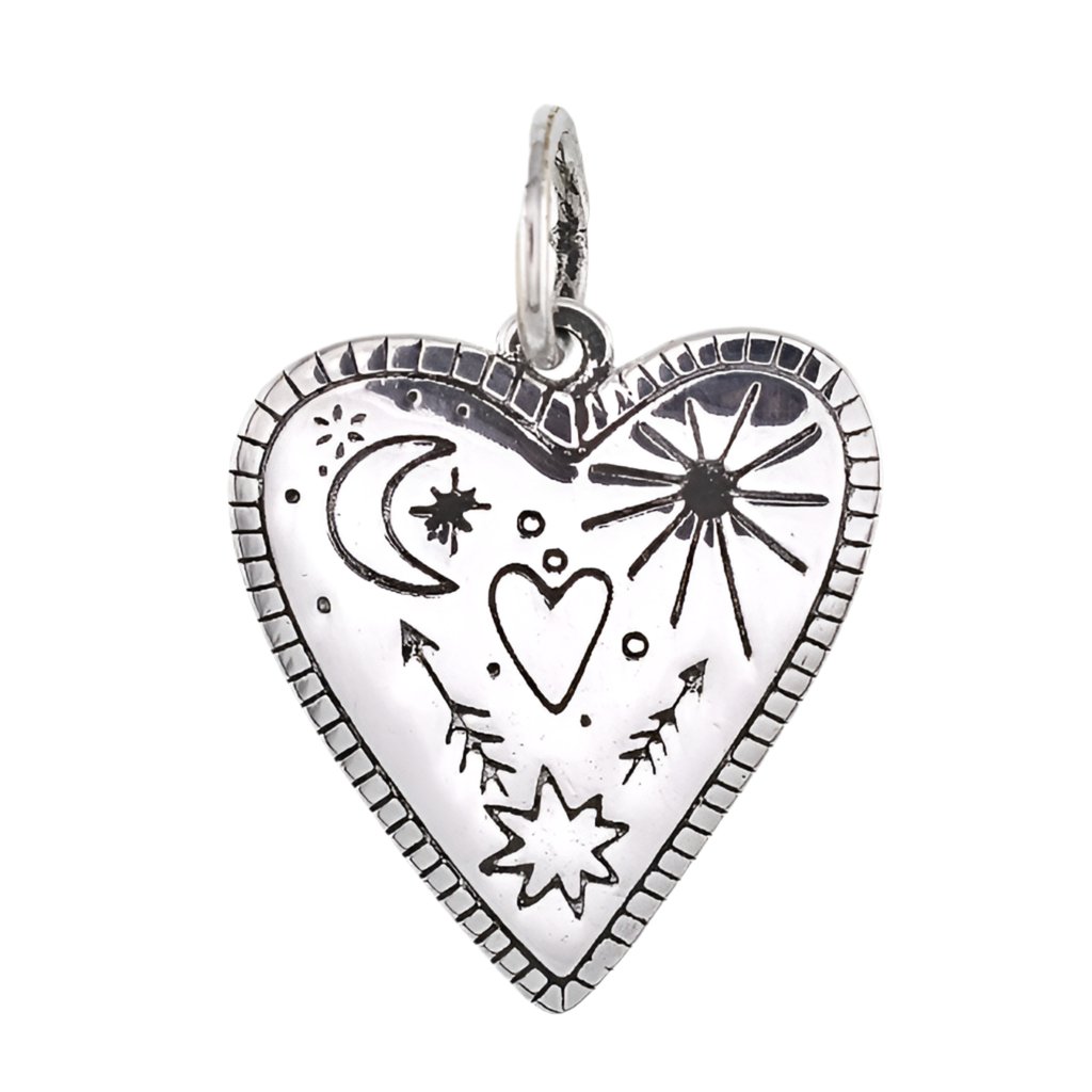 CP5186 Western Heart Charm - Selah925.com