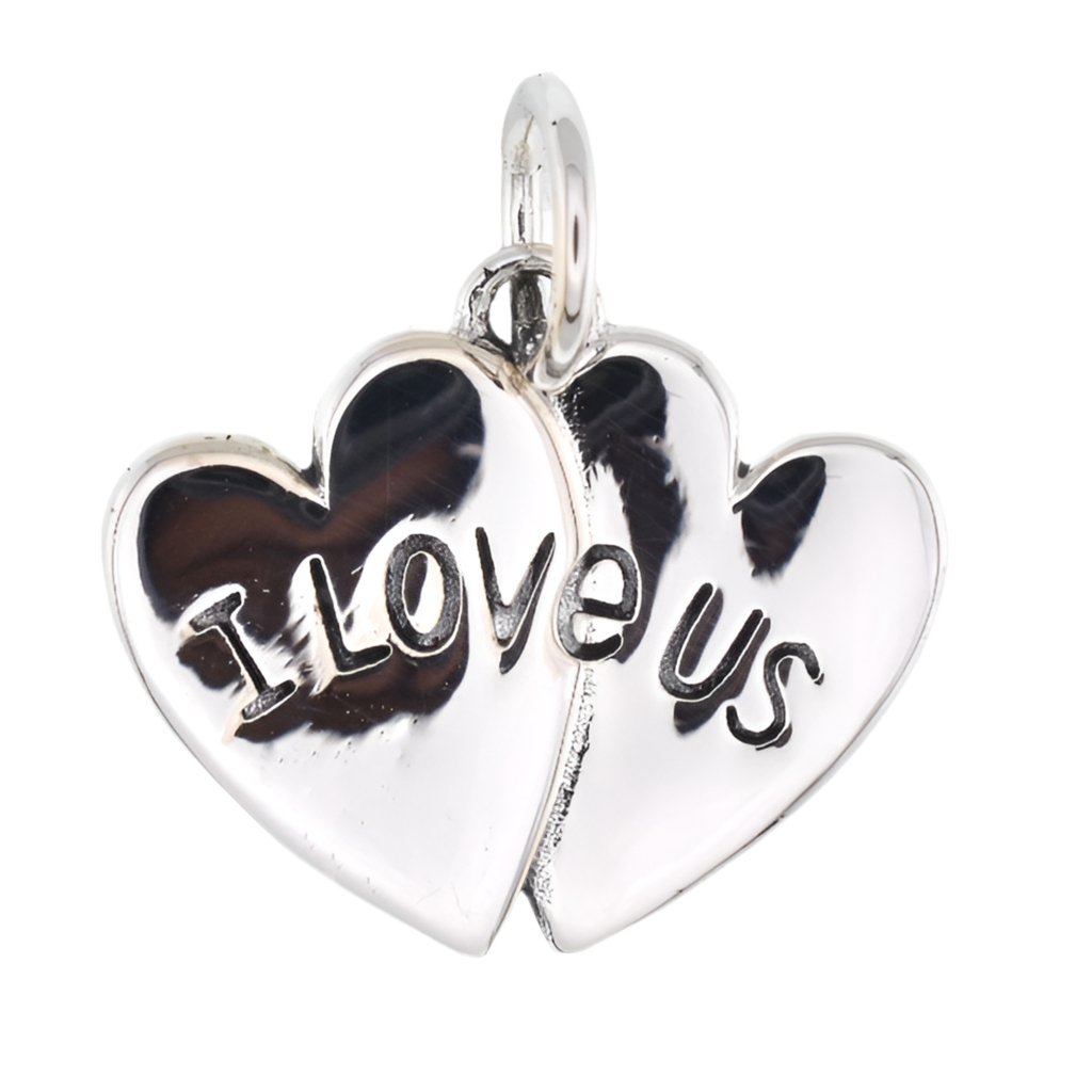 CP5192 I Love Us Heart Charm - Selah925.com