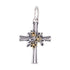 CP5200 Flower Cross Charm - Selah925.com