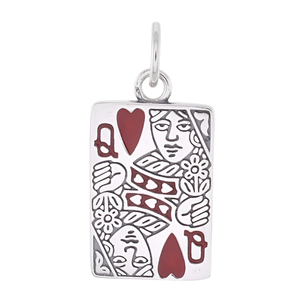 CP5208 Queen Heart Card Charm - Selah925.com