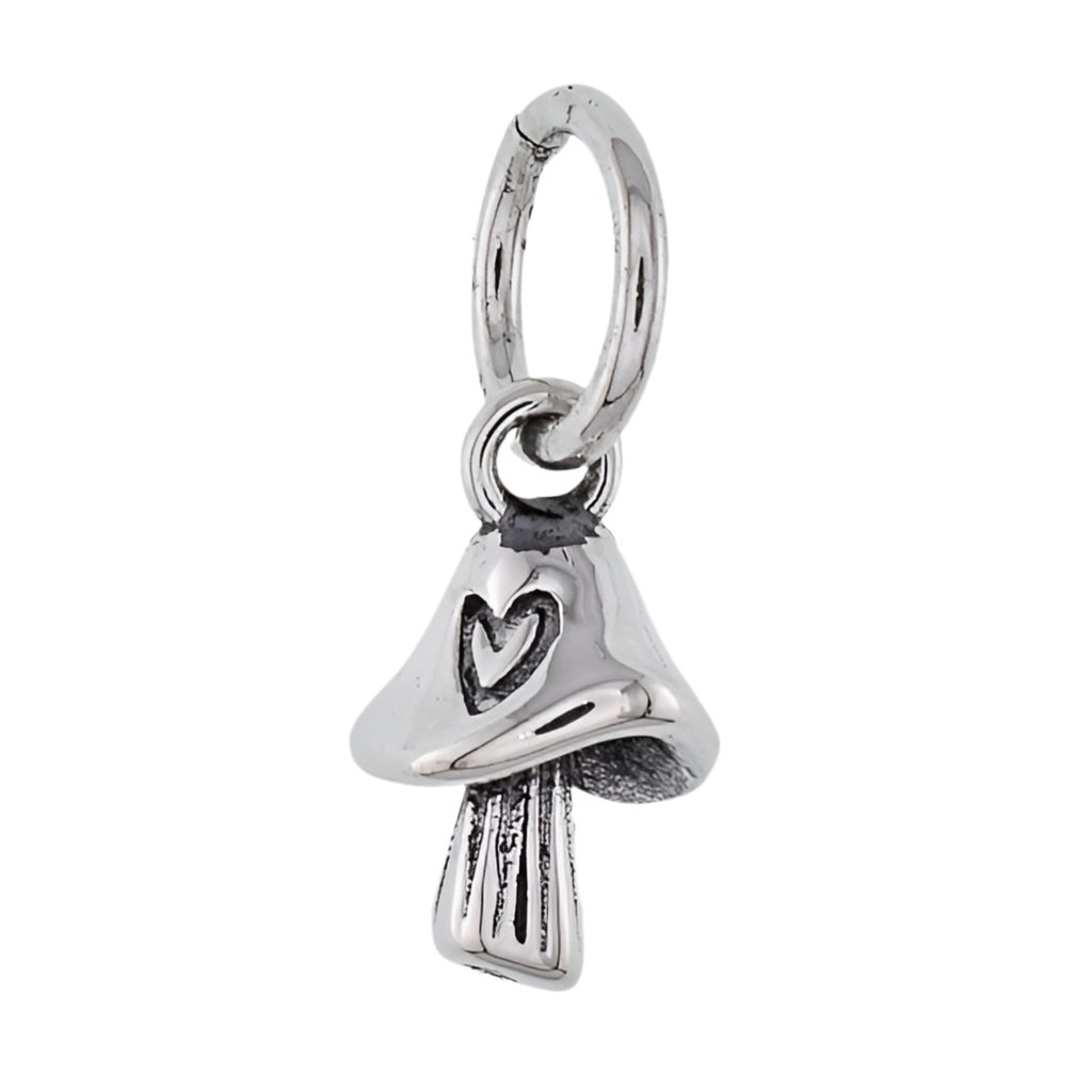 CP5213 Mini Heart Mushroom Charm - Selah925.com