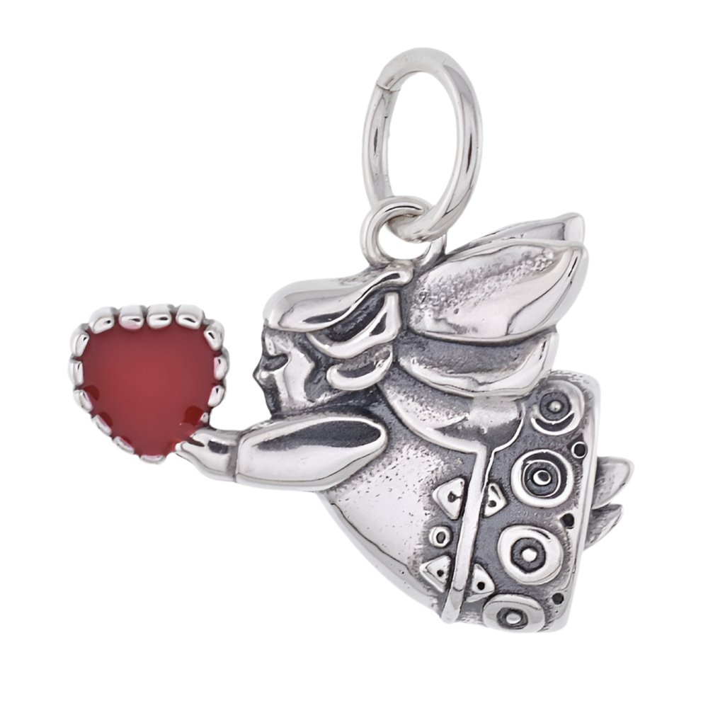 CP5227 Red Heart Angel Charm - Selah925.com