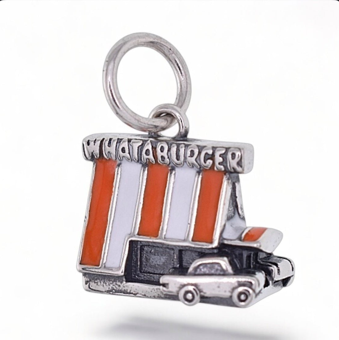 CP5254 W Burger Charm - Selah925.com